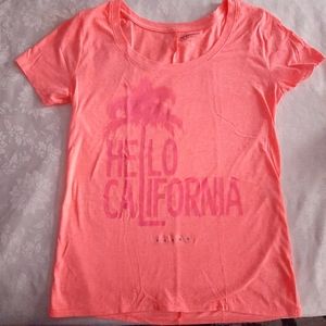 Juniors, Arizona T-Shirt, Size Med, Peachy